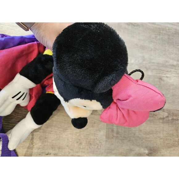 Vintage 90'S Huggable Wearable Minnie Mouse Plush Pyramid Handbags 20" RARE - Picture 5 of 6